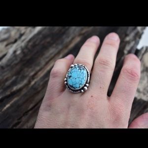 turquoise and sterling silver ring